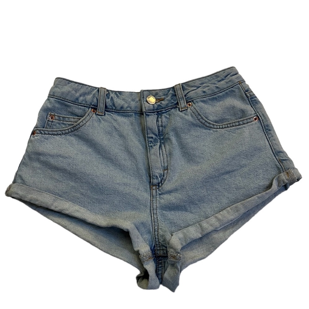 TopShop high rise jean shorts